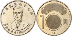 World Coins - CHINA TAIWAN, 10 Yüan, Chiang Wei-shui, 2010, Copper-nickel,