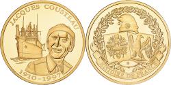 World Coins - France, Medal, Commandant Jacques Yves Cousteau, Copper Gilt,