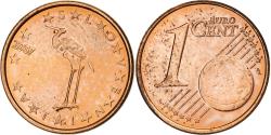 World Coins - Slovenia, Euro Cent, BU, 2007, Vantaa, Copper Plated Steel,
