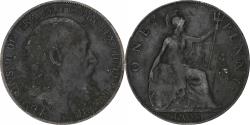 World Coins - Great Britain, Edward VII, Penny, 1908, London, Bronze, , KM:794