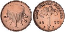 World Coins - Coin, Malaysia, Sen, 1999, , Bronze Clad Steel, KM:49