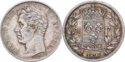 World Coins - France, Charles X, 1/2 Franc, 1827, Paris, Silver, , Gadoury:402