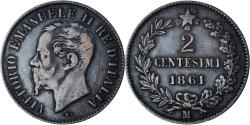 World Coins - Coin, Italy, 2 Centesimi, 1861, Milan, , Bronze, KM:2.1