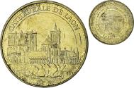 World Coins - France, Token, Touristic token, 02/ Cathédrale de Laon, Arts & Culture, 2015