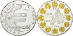 World Coins - France, Medal, Les Dix Ans de L'Europe, , Copper Plated Silver