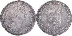 World Coins - France, Louis XIV, 1/2 Écu, portrait apollinien, 1662, Bayonne, Silver