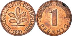 World Coins - Coin, GERMANY - FEDERAL REPUBLIC, Pfennig, 1981, Stuttgart, , Copper