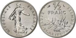 World Coins - France, 1/2 Franc, Semeuse, 1974, MDP, série FDC, Nickel,