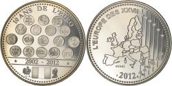 World Coins - France, Medal, L'Europe des XXVII, 10 Ans de l'Euro, Politics, 2012,