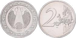 World Coins - Germany, 2 Euro, error monometallic, 2023, Karlsruhe, Copper-nickel,
