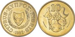 World Coins - Coin, Cyprus, 10 Cents, 1992, , Nickel-brass, KM:56.3