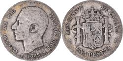 World Coins - Coin, Spain, Alfonso XII, Peseta, 1882, Madrid, , Silver, KM:686