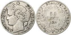 World Coins - France, 50 Centimes, Cérès, 1887, Paris, Silver, , Gadoury:419a