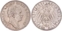 World Coins - Coin, German States, SAXONY-ALBERTINE, Friedrich August III, 3 Mark, 1910