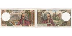 World Coins - France, 10 Francs Voltaire, 1968-07-04, M.420, AU(50-53)