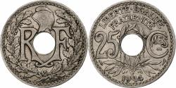 World Coins - France, 25 Centimes, Lindauer, 1914, Paris, Souligné, Nickel,