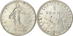 World Coins - Coin, France, Semeuse, Franc, 1916, Paris, , Silver, KM:844.1