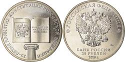 World Coins - Coin, Russia, 25 Roubles, 2018, Saint-Petersburg, Constitution,