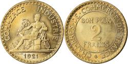 World Coins - Coin, France, Chambre de commerce, 2 Francs, 1921, Paris,