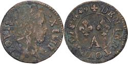 World Coins - France, Louis XIV, Denier Tournois, 1649, Paris, Copper, , Gadoury:70