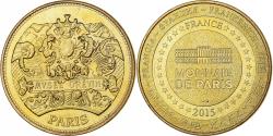 World Coins - France, Tourist token, Musée Grévin, 2015, Monnaie de Paris, Brass,