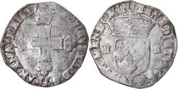 World Coins - Coin, France, Louis XIII, 1/4 Écu à la croix, 1627, Bayonne,