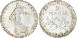 World Coins - Coin, France, Semeuse, 2 Francs, 1917, Paris, , Silver, KM:845.1