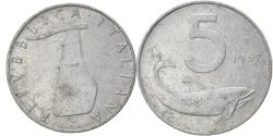 World Coins - Coin, Italy, 5 Lire, 1967, Rome, , Aluminum, KM:92