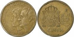 World Coins - Spain, Juan Carlos I, 500 Pesetas, 1988, Madrid, Aluminum-Bronze,
