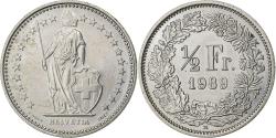 World Coins - Switzerland, 1/2 Franc, 1989, Bern, Copper-nickel, , KM:23a.3