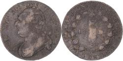World Coins - Coin, France, Louis XVI, 12 Deniers, AN 4/3, Dijon, Rare, , Bronze