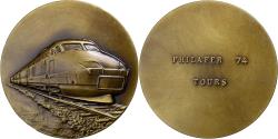 World Coins - France, Medal, Philafer 74, Tours, 1974, Bronze,