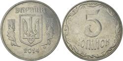 World Coins - Coin, Ukraine, 5 Kopiyok, 2014, Kyiv, , Stainless Steel