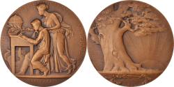 World Coins - France, Medal, Education, Société d'Enseignement Moderne, Albert Herbemont