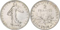 World Coins - France, Semeuse, 2 Francs, 1914, Castelsarrasin, , Silver, KM:845.2