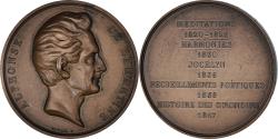 World Coins - France, Medal, Alphonse de Lamartine, Arts & Culture, 1976, Borrel,