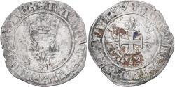 World Coins - Coin, France, Charles VI, Gros florette, , Billon, Duplessy:387