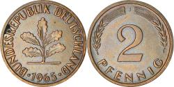 World Coins - Coin, GERMANY - FEDERAL REPUBLIC, 2 Pfennig, 1965, Hambourg, , Bronze