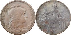 World Coins - France, 10 Centimes, Daniel-Dupuis, 1913, Paris, Bronze, , Gadoury:277