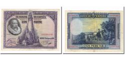 World Coins - Banknote, Spain, 100 Pesetas, 1928, 1928-08-15, KM:76a, EF(40-45)