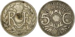 World Coins - France, 5 Centimes, Lindauer, 1939, Paris, Fautée non perforée, Nickel-Bronze