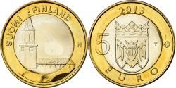 World Coins - Finland, 5 Euro, La cathédrale de Turku, 2013, , Bi-Metallic, KM:213
