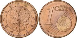 World Coins - Germany, Euro Cent, 2002, Hambourg, Copper Plated Steel,