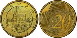 World Coins - Monaco, 20 Euro Cent, Fantasy Euro, 2004, Nordic gold,