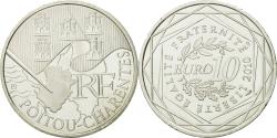 World Coins - France, 10 Euro, Poitou-Charentes, 2010, , Silver, KM:1667