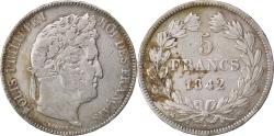 World Coins - Coin, France, Louis-Philippe, 5 Francs, 1842, Rouen, , Silver