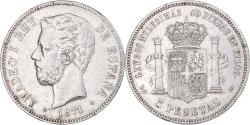 World Coins - Coin, Spain, Amadeao I, 5 Pesetas, 1874, Madrid, , Silver, KM:666