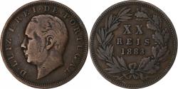 World Coins - Portugal, Luiz I, 20 Reis, 1883, Bronze, , KM:527