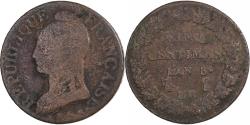 World Coins - France, 5 Centimes, Dupré, AN 8, Strasbourg, Copper,