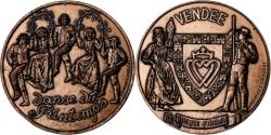 World Coins - France, Medal, Vendée, Danse du Printemps, Bronze, Crouzat,